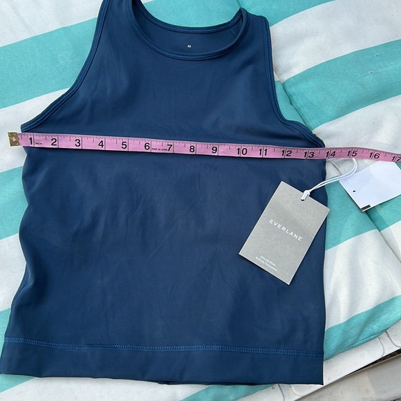 NWT Everlane The Perform Tank and Leggings Set Atlantic Deep Aegean Blue Size Xs - Picture 9 of 16